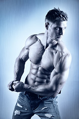 Image showing Posing body builder