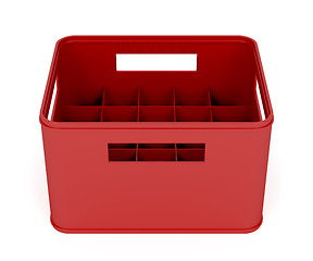 Image showing Plastic beer crate