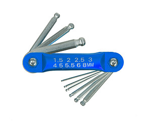 Image showing Hex key wrench set 