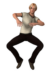 Image showing Dancing Teenager Boy