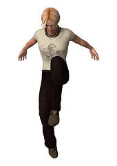 Image showing Dancing Teenager Boy