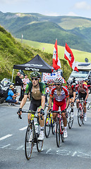 Image showing Group of Cyclists