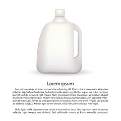 Image showing Vector illustration of bottle for cleaning product