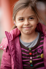 Image showing Close up of beautiful smiling little girl