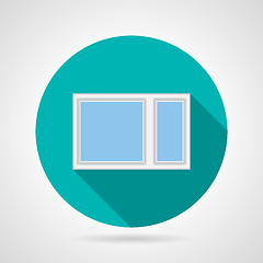 Image showing Simple window flat vector icon