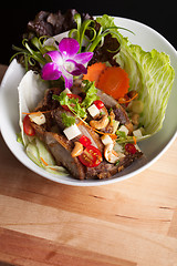 Image showing Thai Crispy Duck Salad