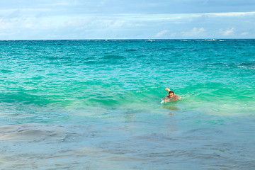 Image showing Bermuda Beach Swimmer