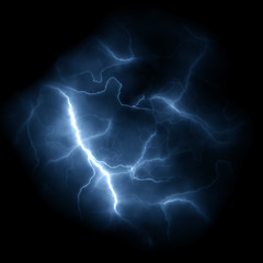 Image showing Lightning Bolts Background