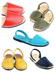 Image showing Collection of Sandals