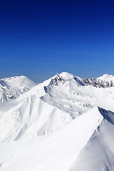 Image showing Winter mountains in nice sun day