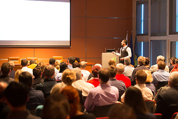 Image showing Speaker at Business Conference and Presentation.