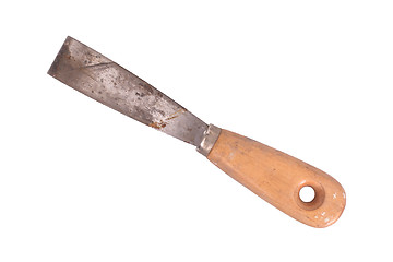 Image showing Metal spatula isolated