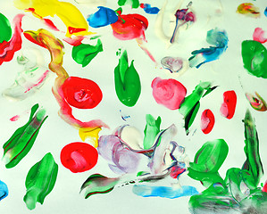 Image showing Finger painting