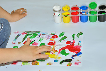 Image showing Finger painting