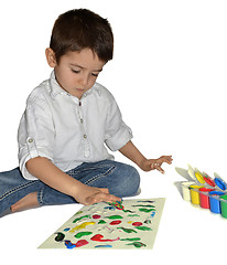 Image showing Finger painting