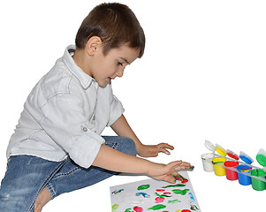 Image showing Finger painting