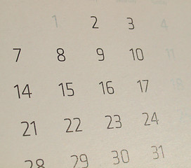 Image showing Calendar page