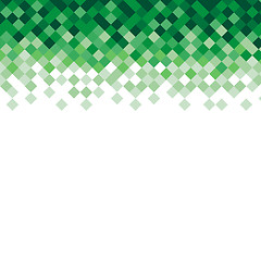 Image showing Abstract triangle mosaic green background design element. Vector