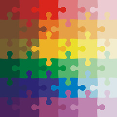 Image showing Color background Vector Illustration jigsaw puzzle.