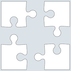 Image showing Background Vector Illustration jigsaw puzzle. white on gray