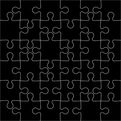 Image showing Black background Vector Illustration jigsaw puzzle.