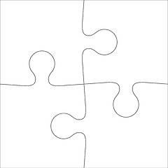 Image showing Background Vector Illustration jigsaw puzzle of four pieces