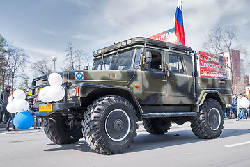 Image showing ?ar of Emergency Ministry participates in parade