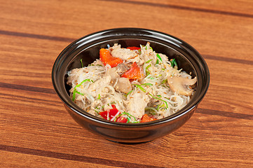 Image showing noodles with chicken