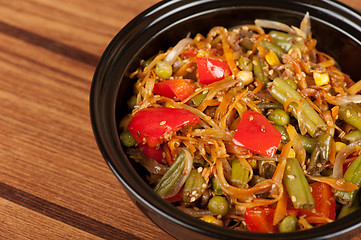 Image showing warm vegetable salad