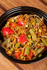 Image showing warm vegetable salad