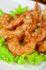 Image showing Fried shrimps