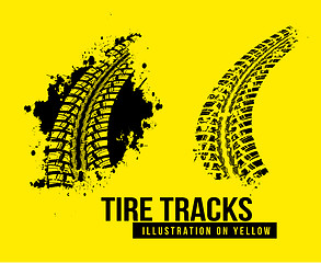 Image showing Tire track background