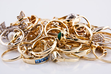 Image showing Gold jewelry