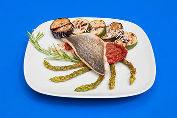 Image showing Seabass fillet