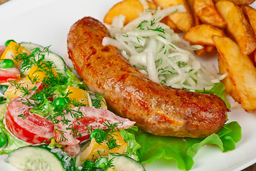 Image showing Roasted sausage