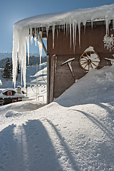 Image showing Icy House in the Alps