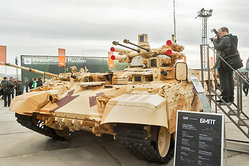 Image showing Photographer ana Tank Support Combat Vehicle