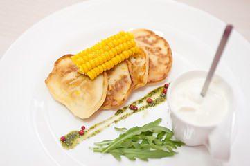 Image showing corn pancakes