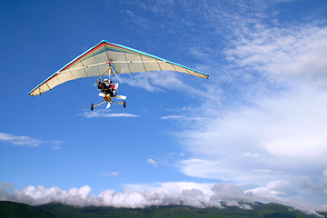 Image showing Flight Motorized hang glider