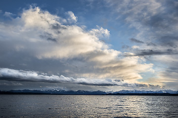 Image showing Lake with clouds