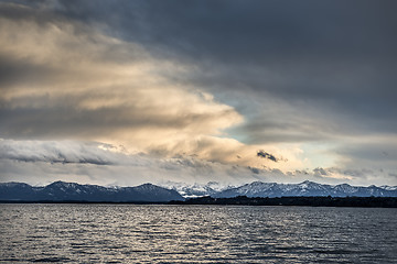 Image showing Lake evening mood