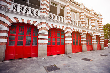 Image showing Beautiful Facade of Fire Station in Singapore