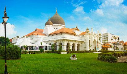 Image showing Beautiful Architecture of Kapitan Keling Mosque in Georgetown, P