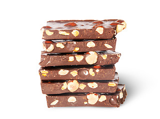 Image showing Stack Of Chocolate Pieces