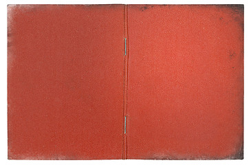 Image showing vintage red document cover