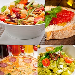 Image showing healthy Vegetarian vegan food collage