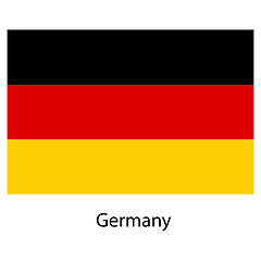 Image showing Flag  of the country  germany. Vector illustration. 