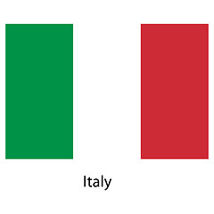 Image showing Flag  of the country  italy. Vector illustration. 