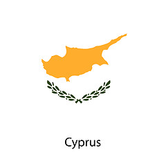 Image showing Flag  of the country  cyprus. Vector illustration. 