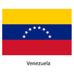 Image showing Flag  of the country  venezuela. Vector illustration. 